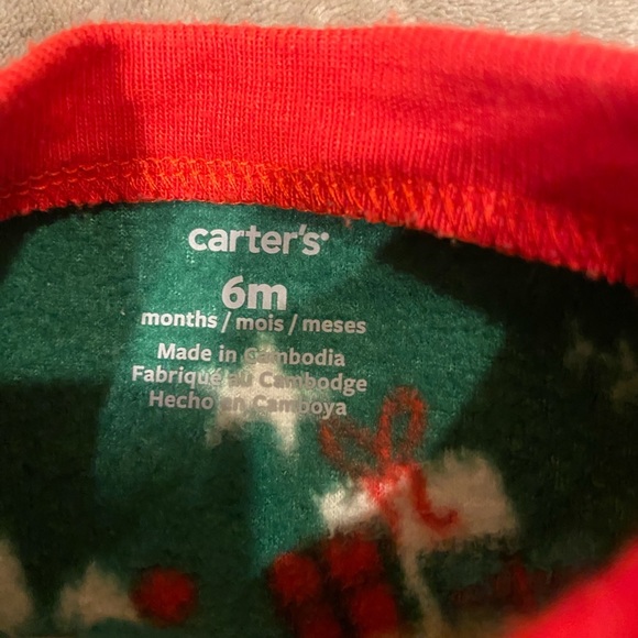Carters 6M Fleece Pajamas - Picture 2 of 2